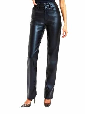 Good American Black Leather Pants